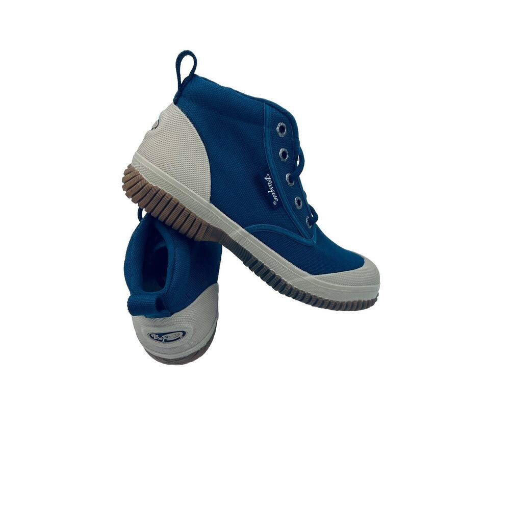 NEW Vasque Vintage Lace Up Canvas Rubber Chukka Hi Top Boot Size7.5  Blue